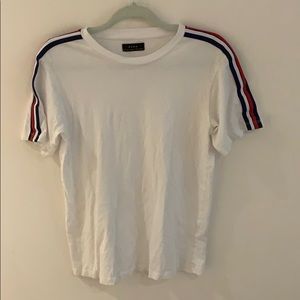 zara men's shirt with shoulder design